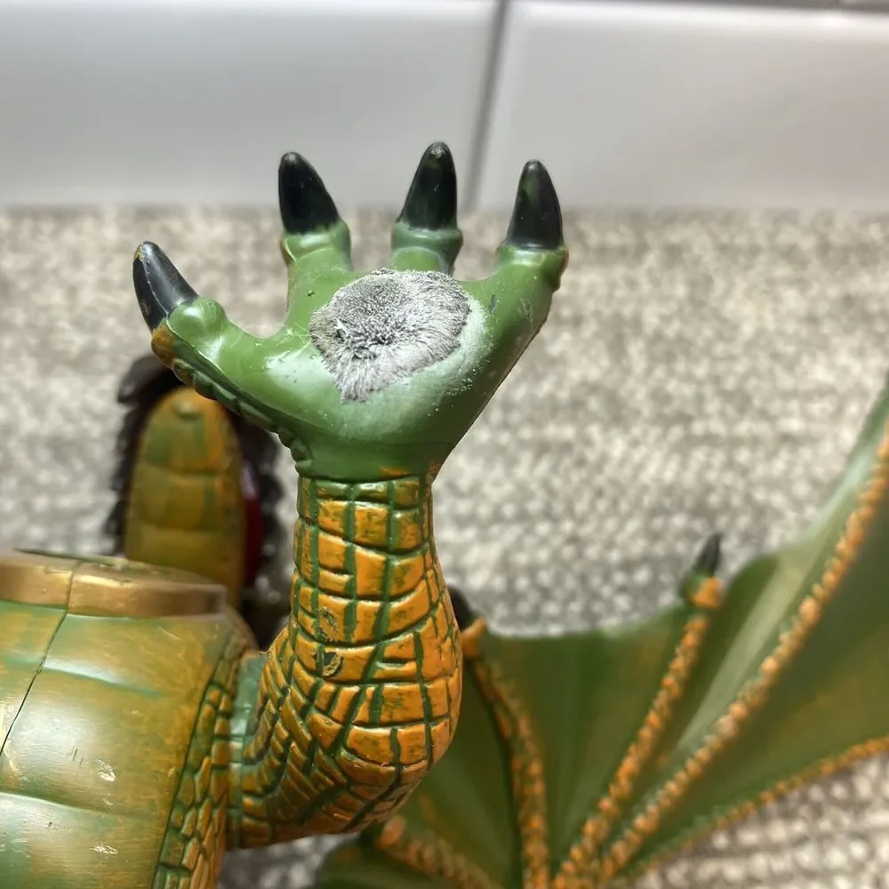 Mega Blox Krystal Wars Dragon W Crystal Green Gold Excellent Cond‎ H18